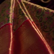 Kapi — Rose Pink Pure Silk Saree with Pure Zari