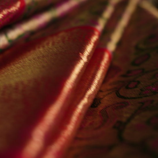 Kapi — Rose Pink Pure Silk Saree with Pure Zari