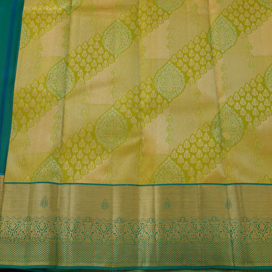 Vasantha — Lime Green Pure Silk Saree with Pure Zari