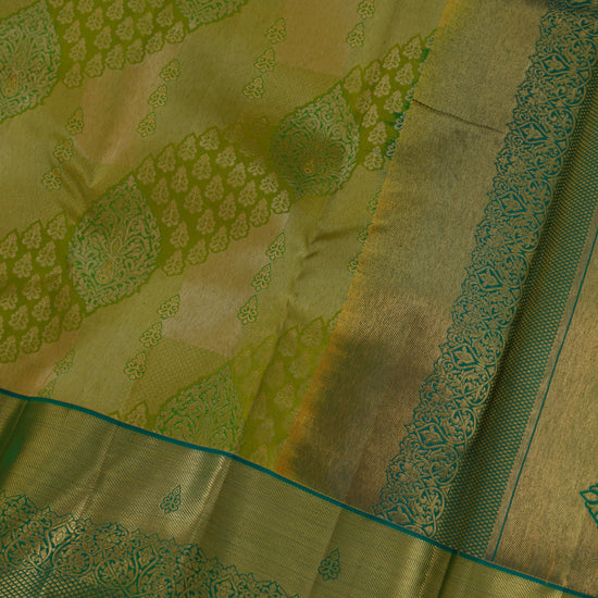 Vasantha — Lime Green Pure Silk Saree with Pure Zari