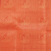Bhairavi - Vermilion red with gold border