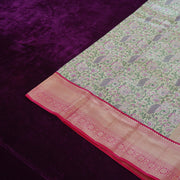 Kapi — Rose Pink Pure Silk Saree with Pure Zari