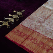 Kapi — Rose Pink Pure Silk Saree with Pure Zari