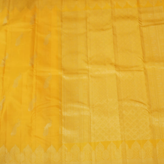 Shankarabharanam — Bright Yellow Pure Silk Saree with Pure Zari