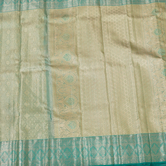 Abheri — Deep Teal Pure Silk Saree with Pure Zari