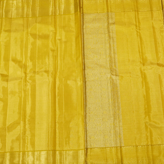 Kalyani — Golden Yellow Pure Silk Saree with Pure Zari