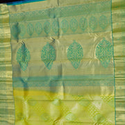 Vasantha — Lime Green Pure Silk Saree with Pure Zari