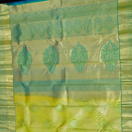 Vasantha — Lime Green Pure Silk Saree with Pure Zari