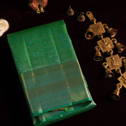 Kambhoji — Emerald Green Pure Silk Saree with Pure Zari